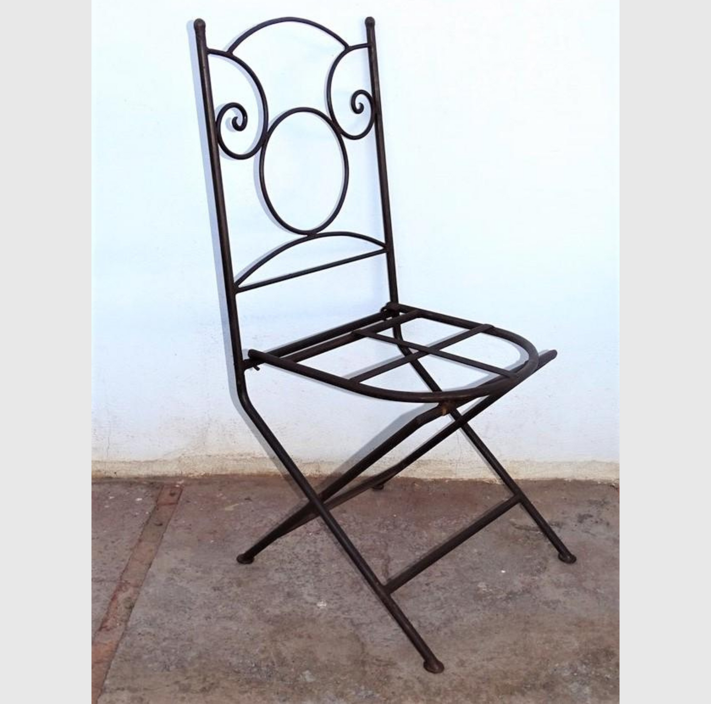 Chaise Pliante en Fer Forgé "Ideal"