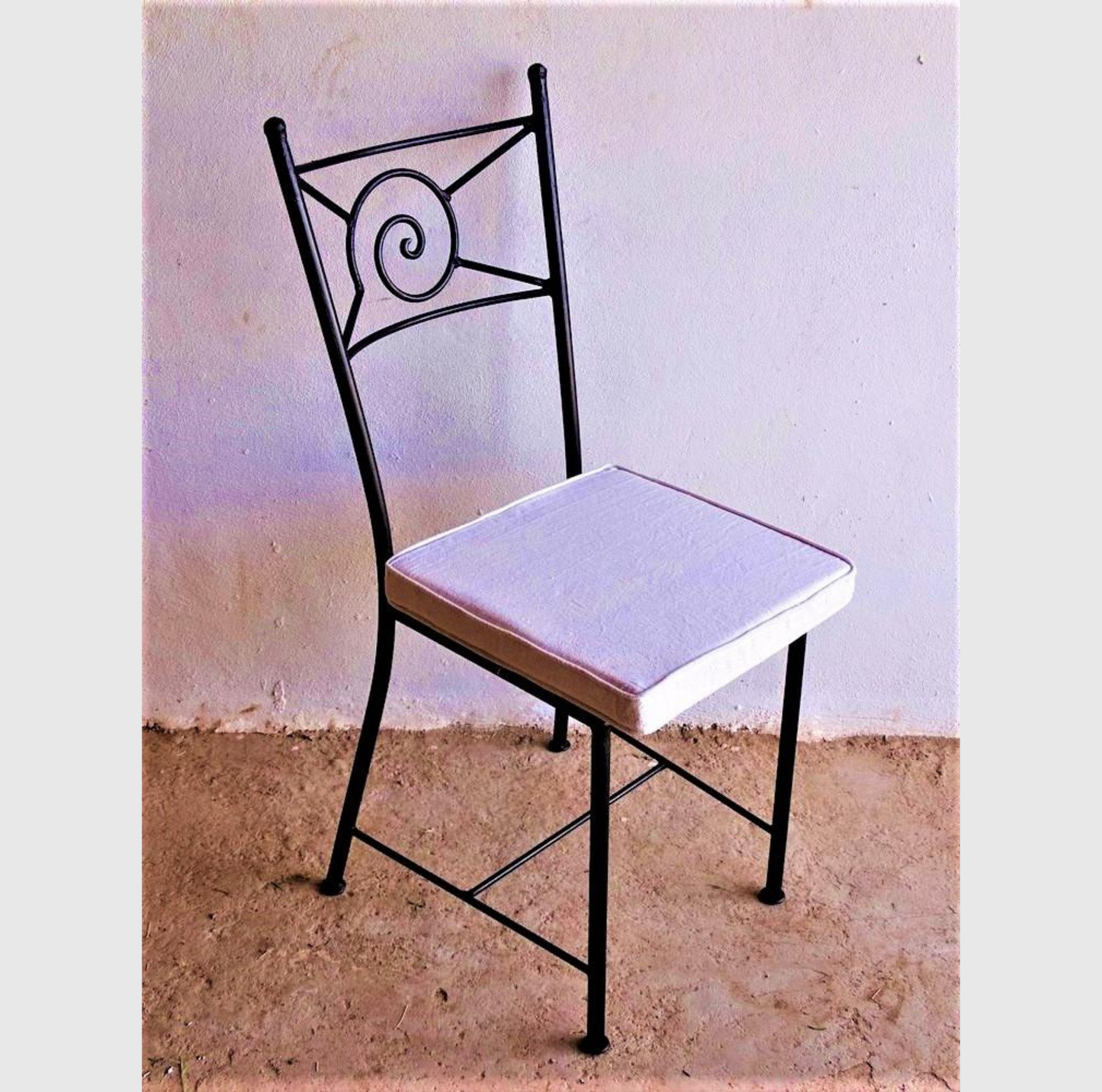 Chaise en Fer Forgé Modèle "Escargot"