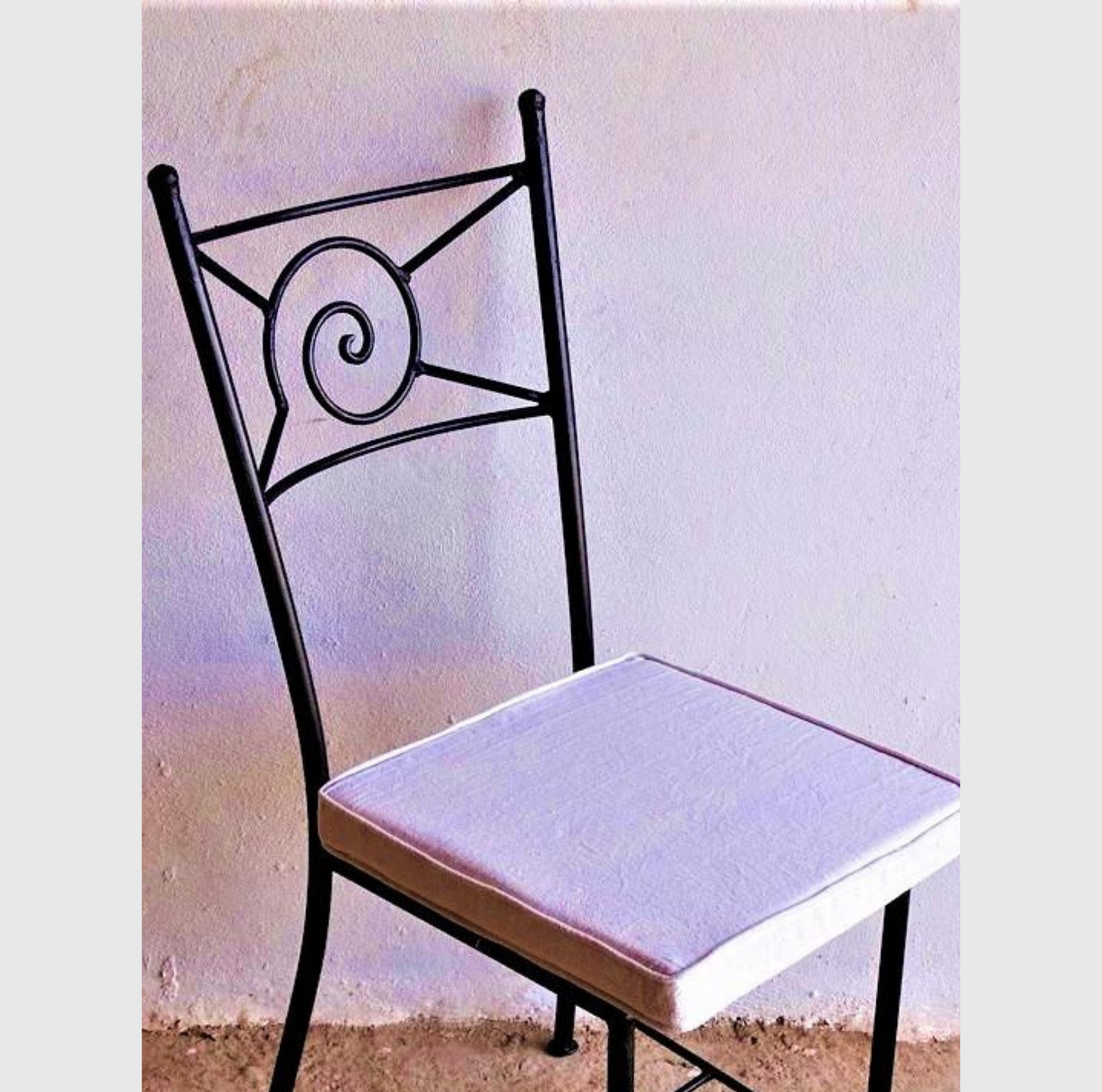 Chaise en Fer Forgé Modèle "Escargot"