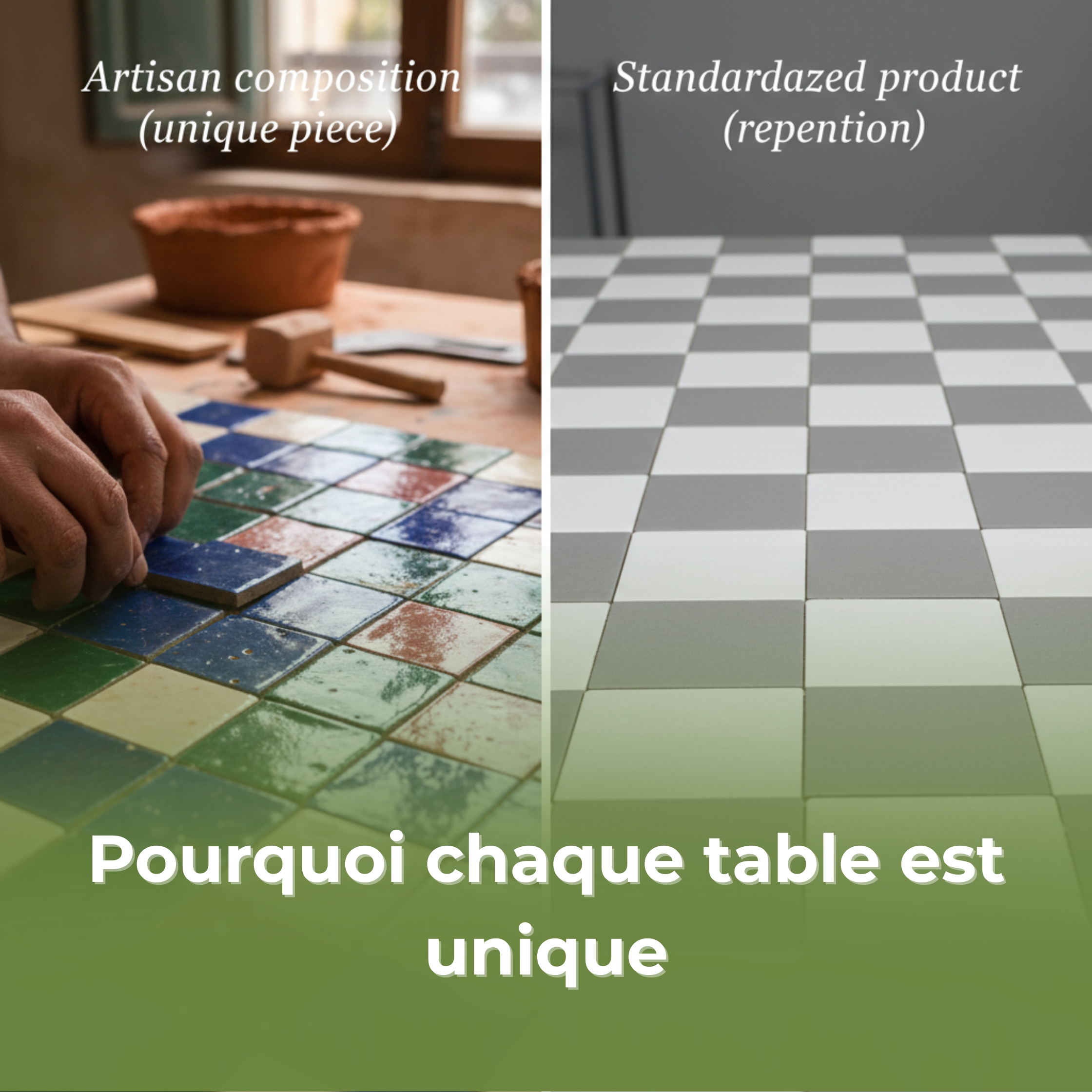 Pourquoi chaque table en zellige est unique?