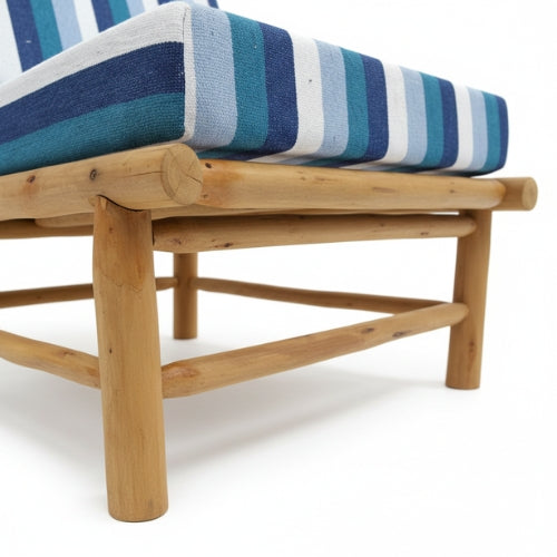 Fauteuil bas en bois