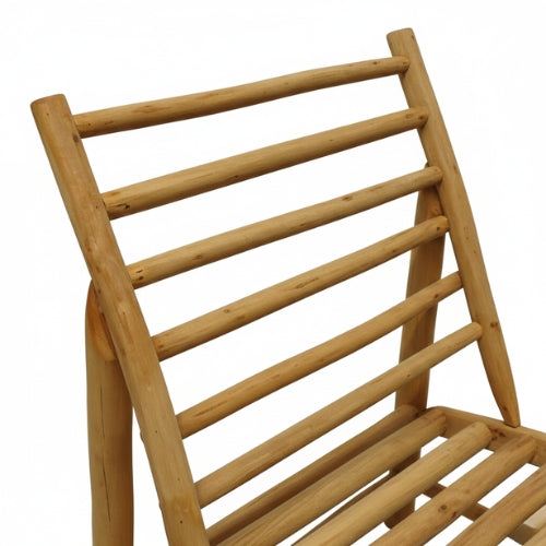 Fauteuil bas en bois