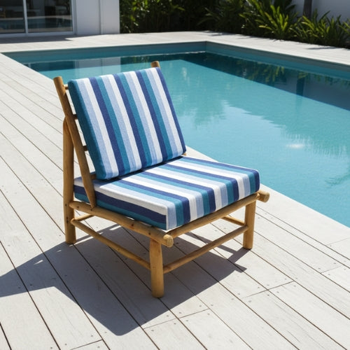 Fauteuil bas en bois