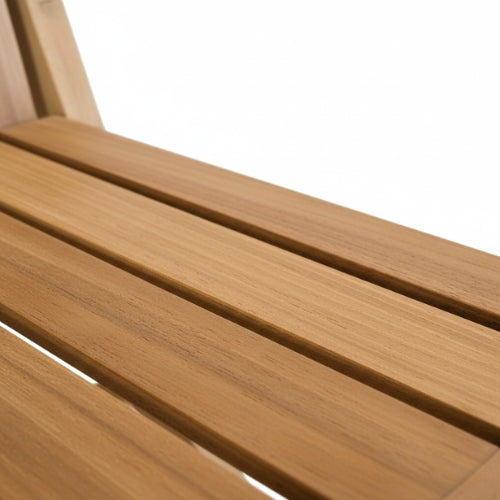 Chaise pliante en teck massif | Assise extérieure pratique et élégante | 57 × 50 × H90 cm | Assise H45 cm | Design fonctionnel