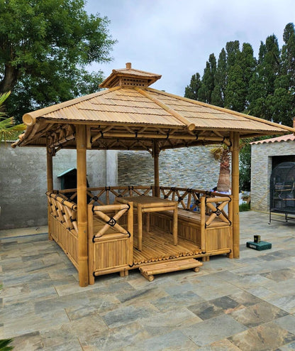 Gazebos avec Banquettes et Table