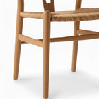 Chaise de jardin en teck massif Wegner “Banana” | Assise confortable & design arrondi | L45 × P50 × H70 cm | Chaise pliante en bois naturel | Sans installation