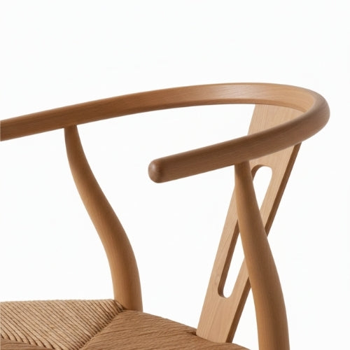 Chaise de jardin en teck massif Wegner “Banana” | Assise confortable & design arrondi | L45 × P50 × H70 cm | Chaise pliante en bois naturel | Sans installation