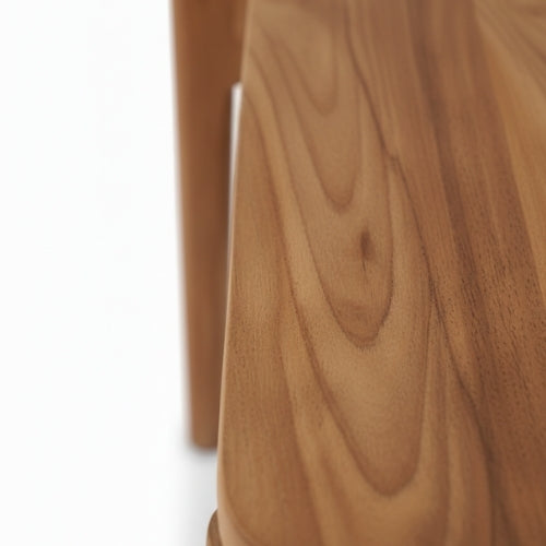 Chaise de jardin en teck massif KM2 | confort naturel &amp; esthétique artisanale | L 55 × P 55 × H 85 cm | coussin optionnel | prête à l’usage