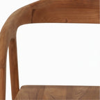 Chaise de jardin en teck massif KM2 | confort naturel &amp; esthétique artisanale | L 55 × P 55 × H 85 cm | coussin optionnel | prête à l’usage