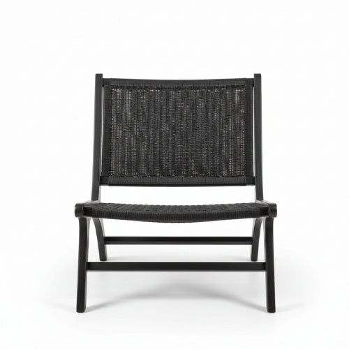 Fauteuil ethnique en teck massif | Assise large et confortable | 65 × 73 × H73 cm | Style naturel | Usage intérieur / extérieur