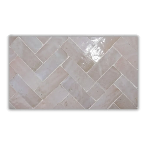 Table Marocaine en Zellige Rectangulaire Blanc | Plateau en Zellige Artisanal & Pied Pliable en Fer Forgé | 200x100x75 cm | Installation Incluse