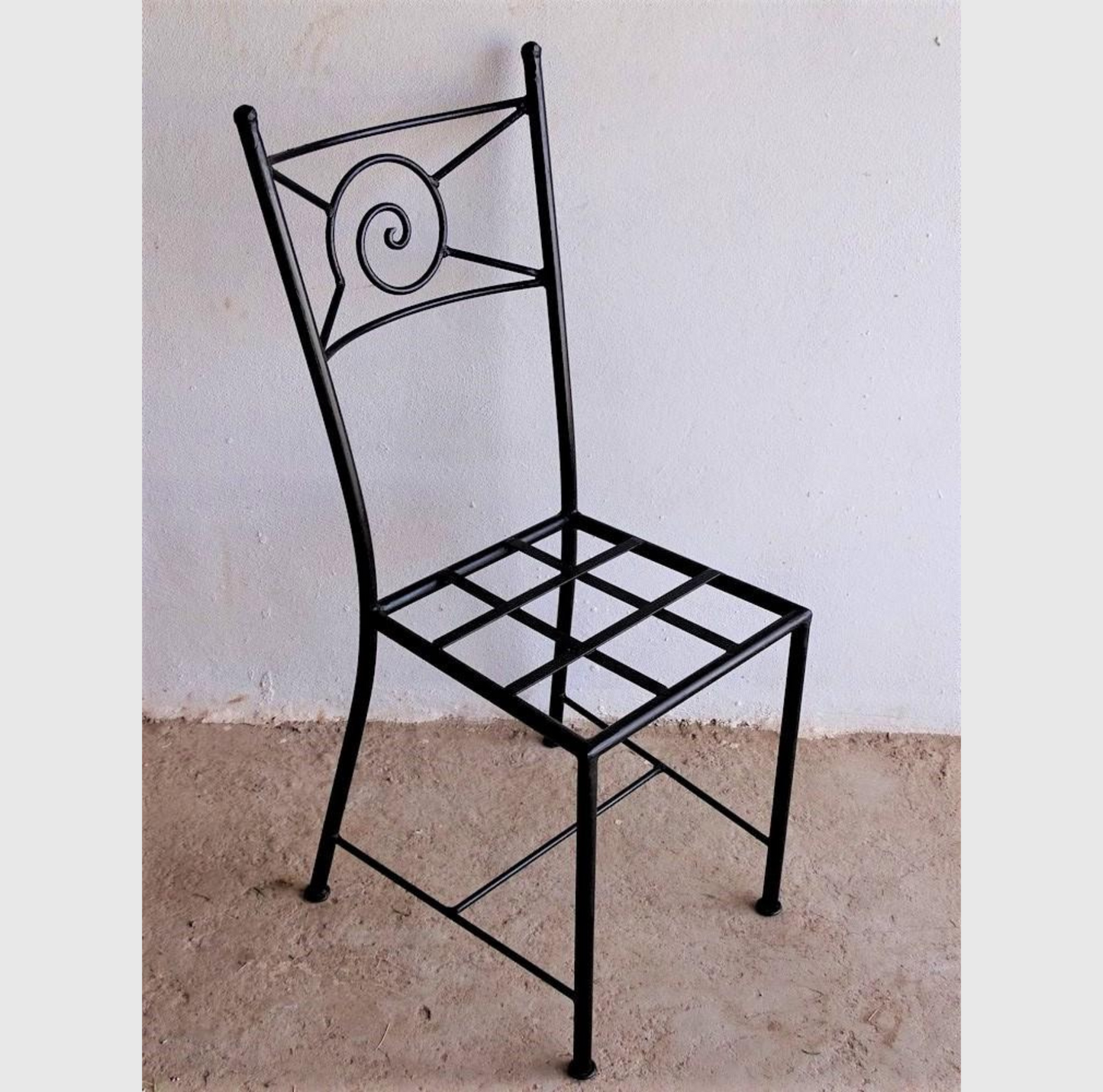 Chaise en Fer Forgé Modèle "Escargot"