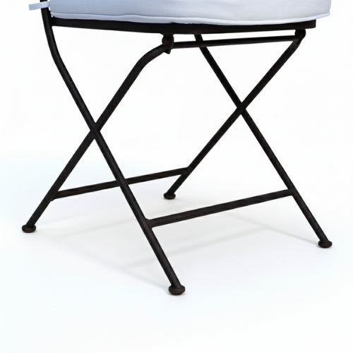 Chaise pliante fer forge ideal repliee pour rangement et transport facile