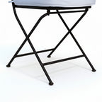 Chaise pliante fer forge ideal repliee pour rangement et transport facile