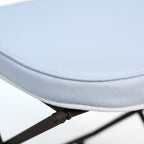 Detail du mecanisme pliant sur chaise fer forge ideal usage exterieur
