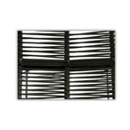 Chaise Design en Corde Tressée Vert Olive et Métal Noir pour Jardin, Terrasse et Intérieur