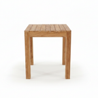 Mange-debout en teck massif avec plateau rectangulaire 120x70 cm hauteur 110 cm pour usage extérieur et intérieur