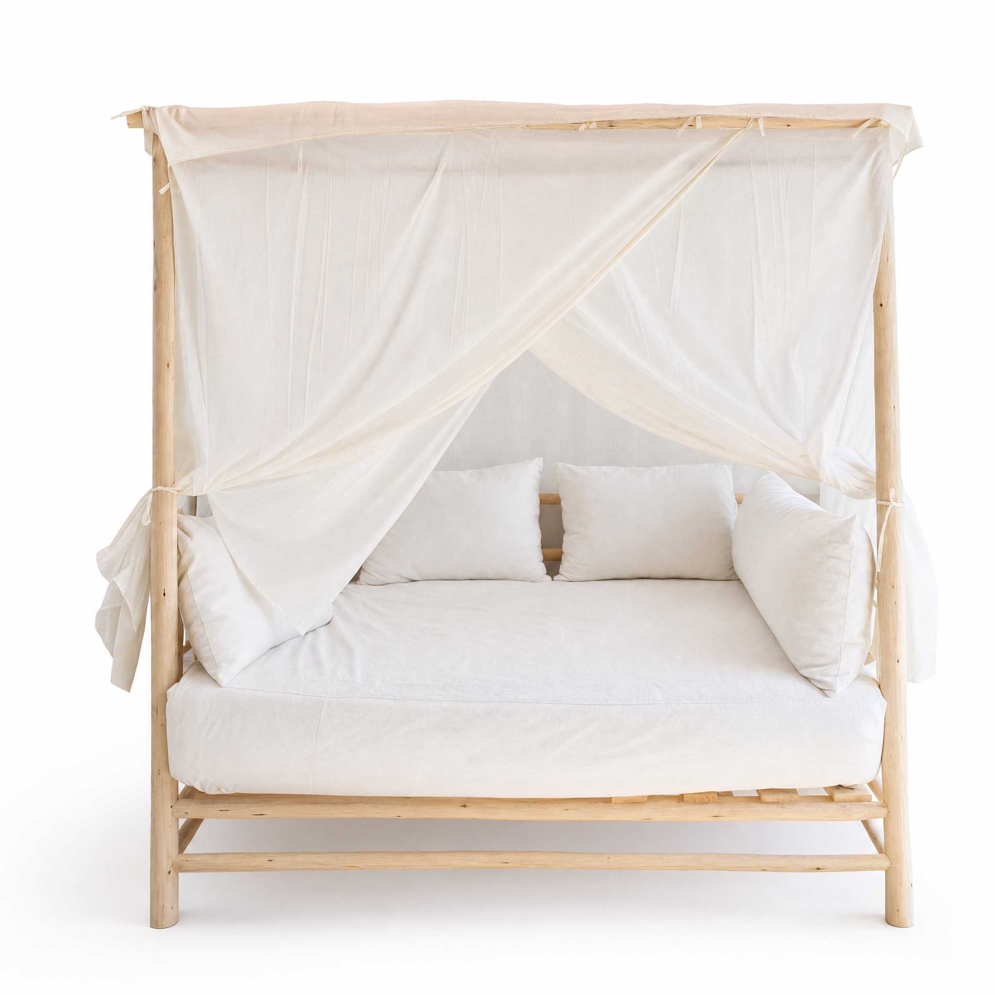 Pergola en bois d’eucalyptus | espace extérieur naturel et élégant | L 212 × P 160 × H 208 cm | bâche anti-intempéries optionnelle | installation simple