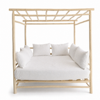 Pergola en bois d’eucalyptus | espace extérieur naturel et élégant | L 212 × P 160 × H 208 cm | bâche anti-intempéries optionnelle | installation simple