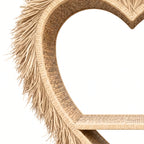 Détail de la texture du bambou naturel avec fibres apparentes, nuances organiques