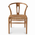 Chaise de jardin en teck massif Wegner “Banana” | Assise confortable & design arrondi | L45 × P50 × H70 cm | Chaise pliante en bois naturel | Sans installation